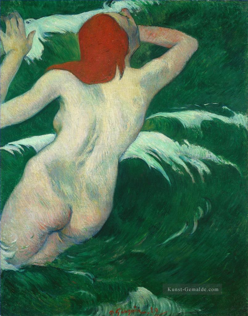 In den Wellen oder Ondine Paul Gauguin nackt Ölgemälde